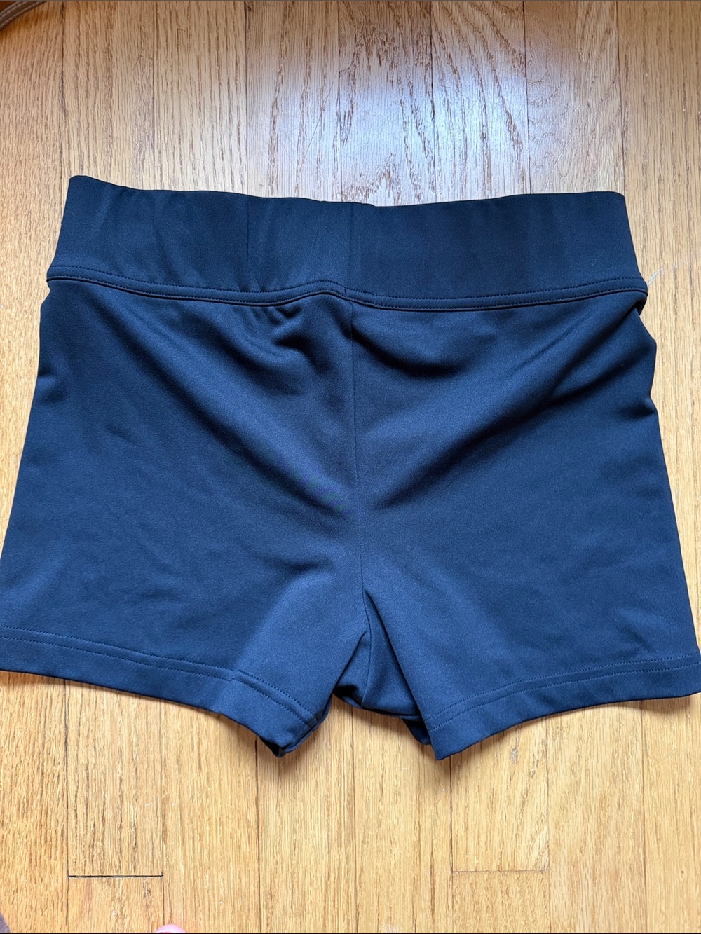 adidas Black High-Rise Bike Shorts medium